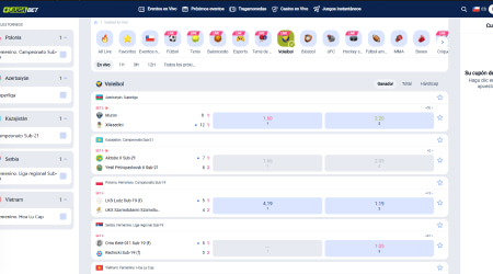 Apuestas de voleibol Jugabet