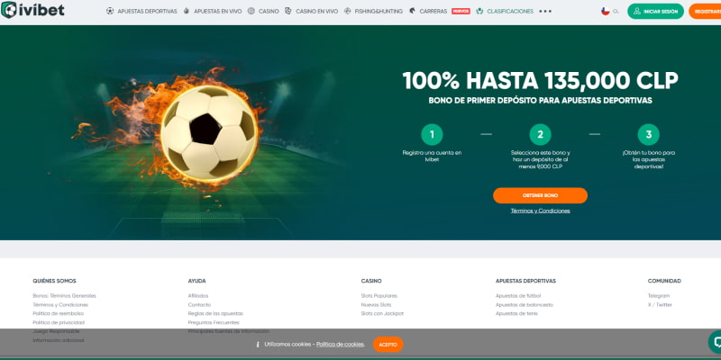 Página de inicio de Ivibet