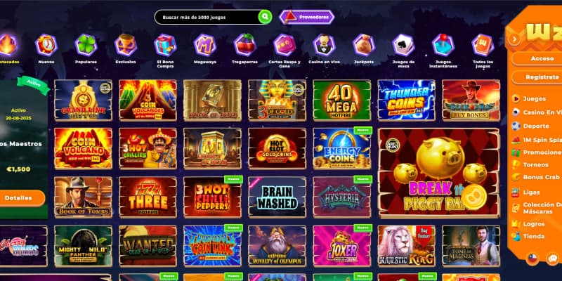 Wazamba casino juegos